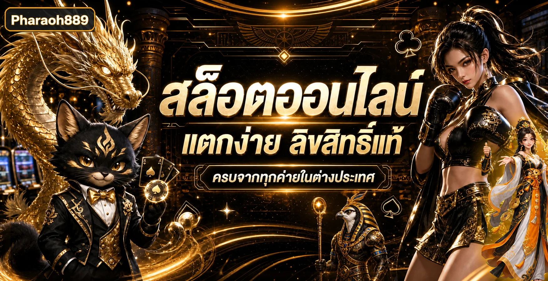 สล็อตออนไลน์ Pharaoh889 พร้อมตัวละครธีมฟาโรห์